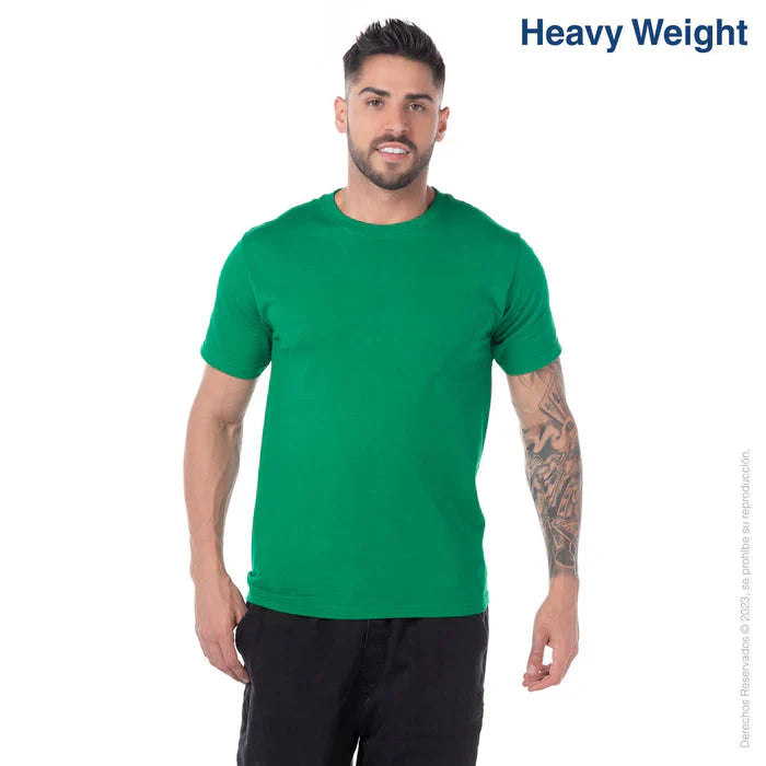 Custom Men's Heavy Weight Crew Neck Short Sleeve T Shirt