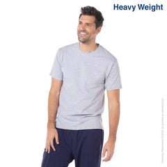 Custom Men's Heavy Weight Crew Neck Short Sleeve T Shirt