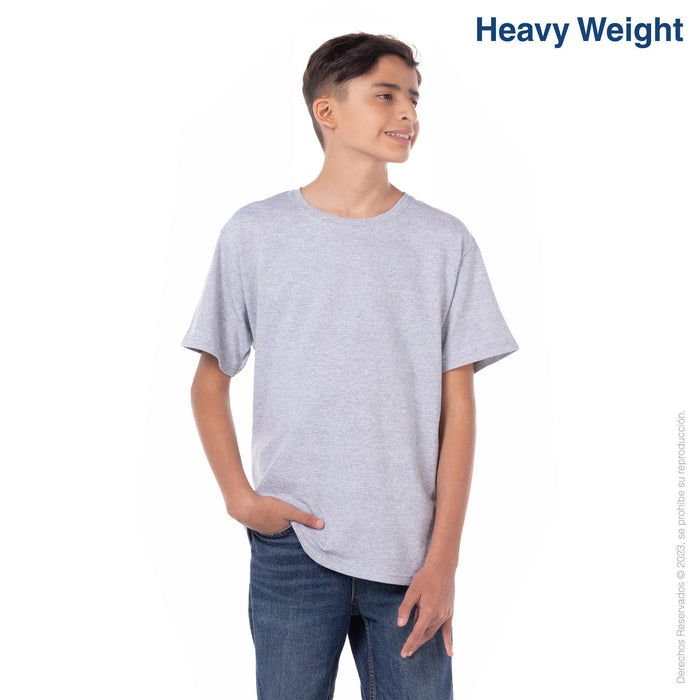 Custom Youth’s Heavy Weight Crew Neck Short Sleeve T-Shirt