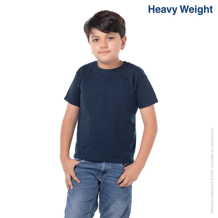 Custom Kid’s Unisex Heavy Weight Crew Neck Short Sleeve T-Shirt